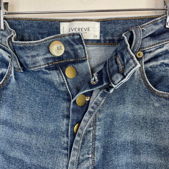 Evereve The Ever Trouser High Waist Wide Leg Cropped Stretch Jeans womens 29 - Picture 11 of 15